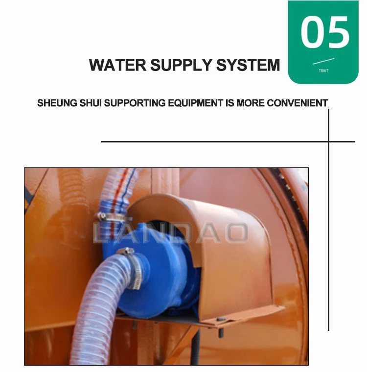 Rubber Tire 500 litre Mobile Concrete Mixer with Self Loading