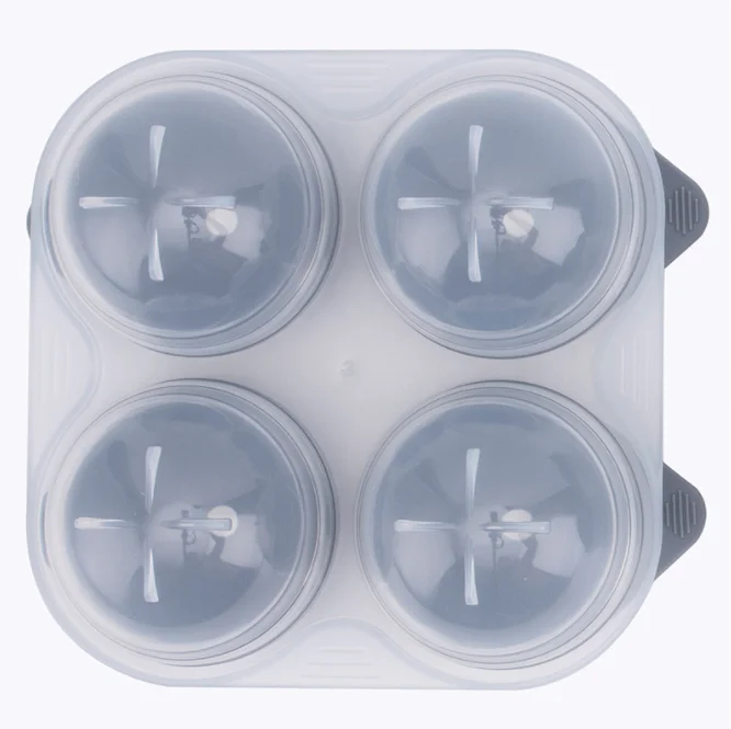 Оптовая продажа с фабрики, 4 многоразовых силиконовых формочек для изготовления льда из пищевого полипропилена