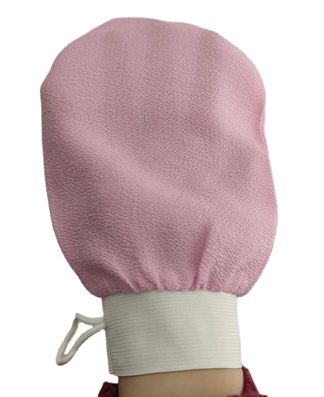 2022 amazon hot sell private label colorful bathroom scrubber skin exfoliating gloves