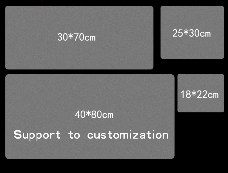 Customized personalized mouse pad anime game 3D mouse pad OEM printing large keyboard pad