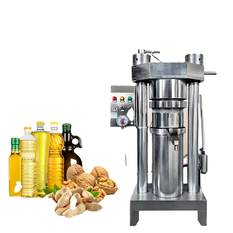 Automatic Edible Oil Extraction Hydraulic Cocoa Liquor Butter Avocado Soybean Coconut Cold Oil Press Machine