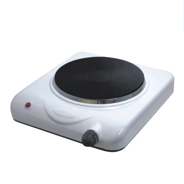 
Solid Hotplate Hot Selling 1500W Single Burner Electric Cooking Stove White Metal Logo Power 