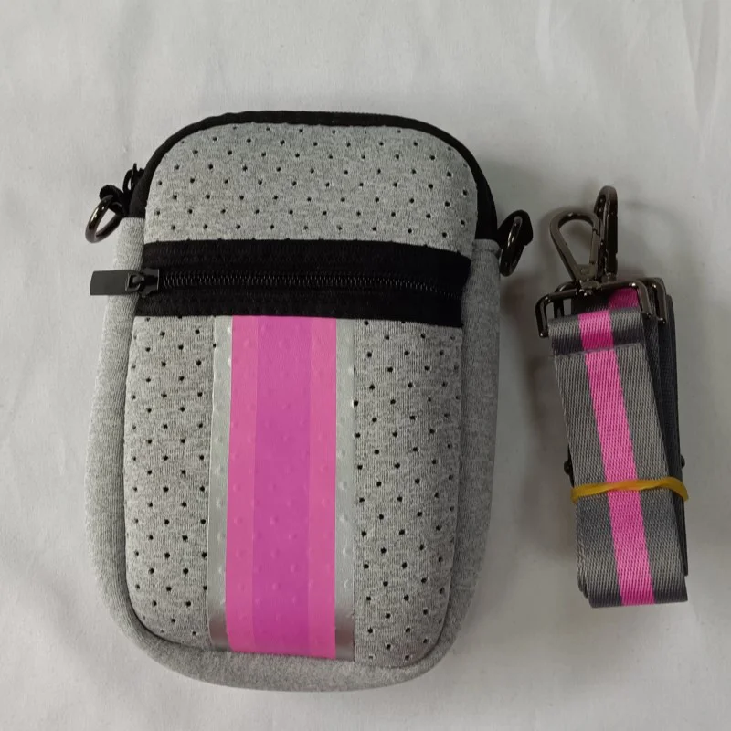 Неопреновая сумка через плечо с застежкой-молнией, сумка через плечо, мужская сумка через плечо для телефона