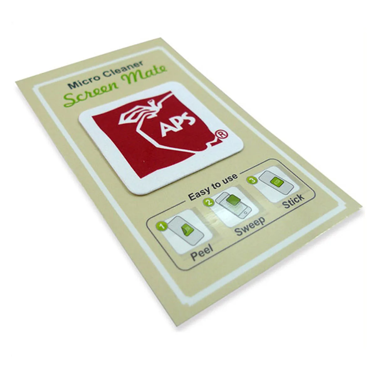 sticky screen cleaner Full color branding custom shape microfiber cell phone screen cleaner