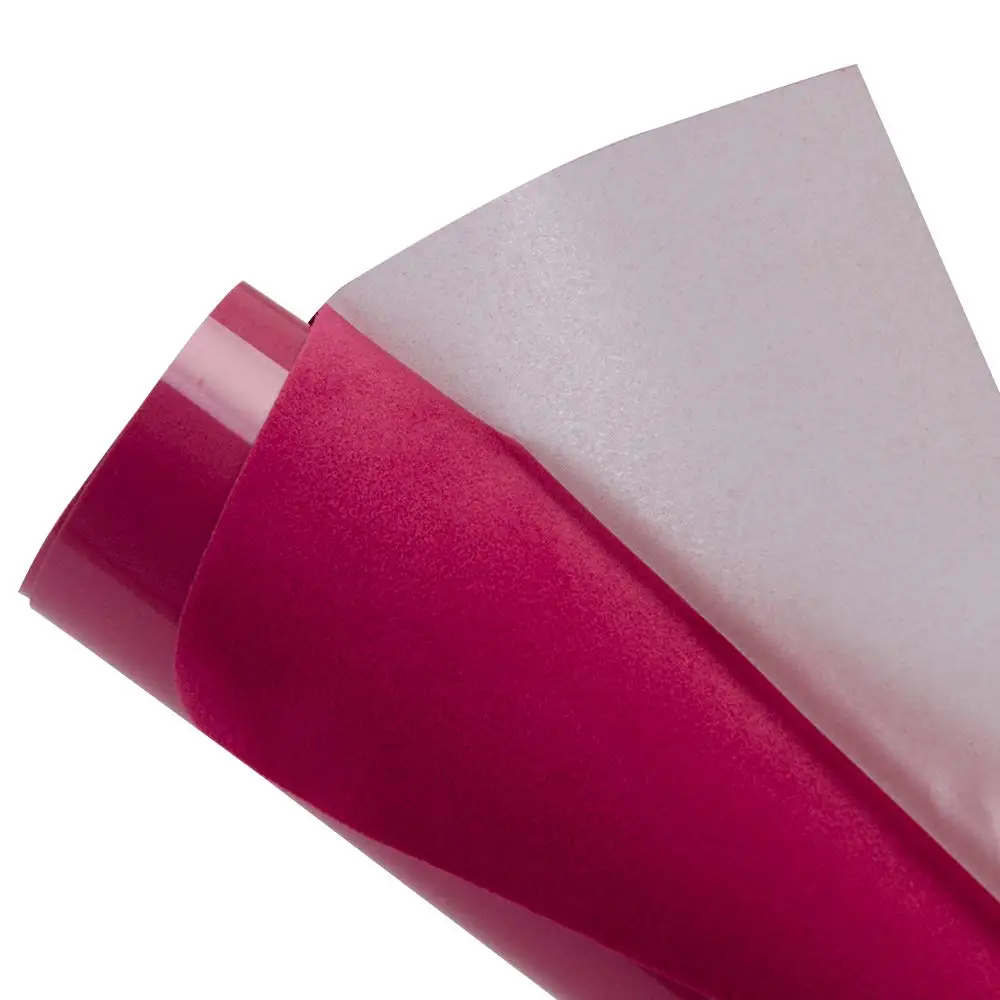 Wholesale Korea Quality Flock Heat Transfer Vinyl Sticker Paper Roll Bundle for tshirt