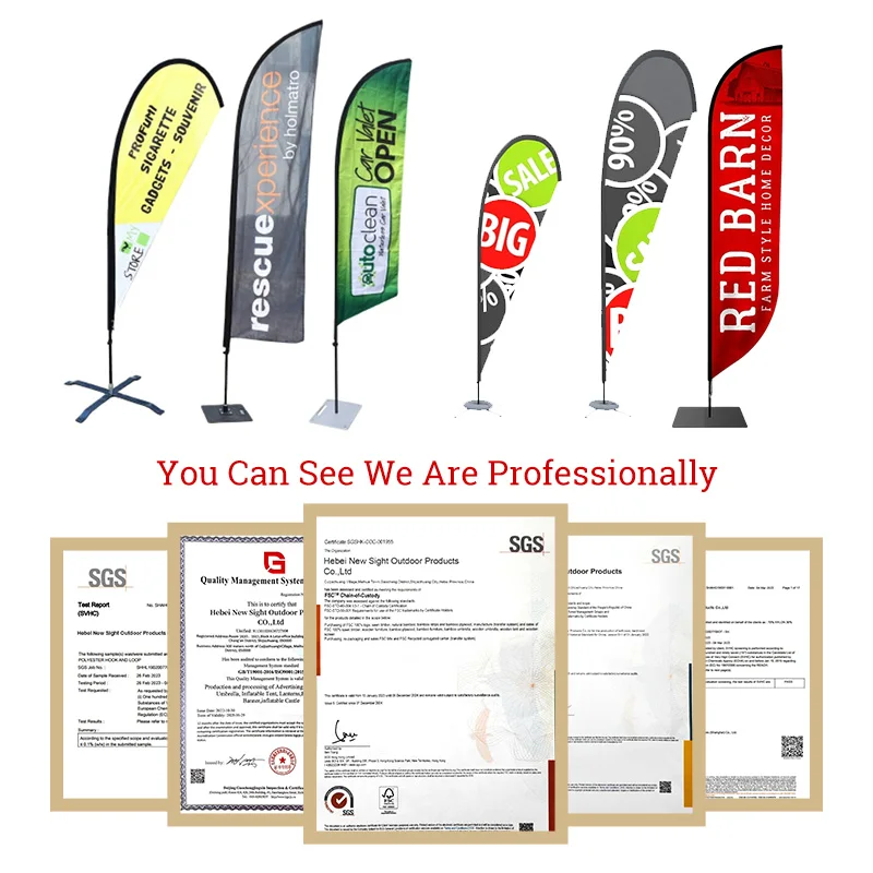 Banners Beach Flags  Double Sides Printing Rectangular Feather Flag Teardrop Beach Flag With Logo Custom Print