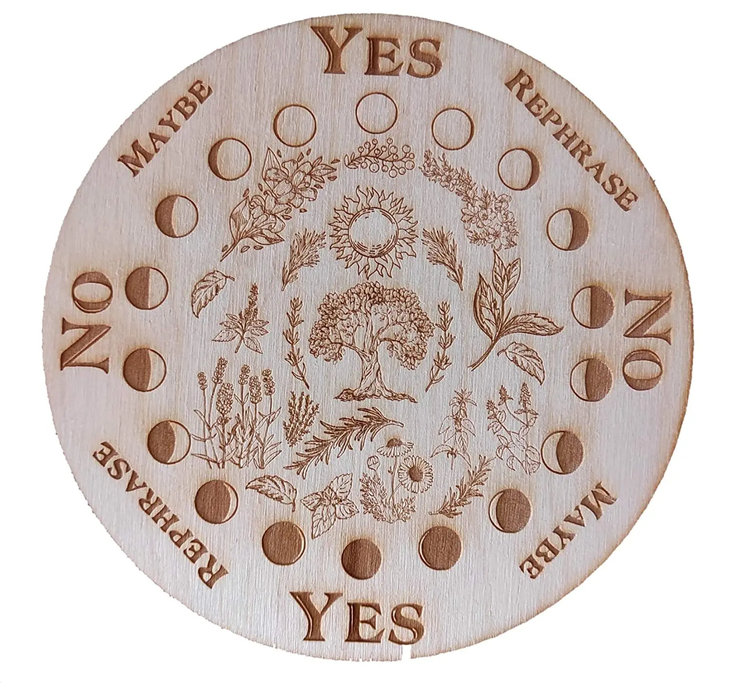 Wooden Divination Pendulum Board Dowsing Divination