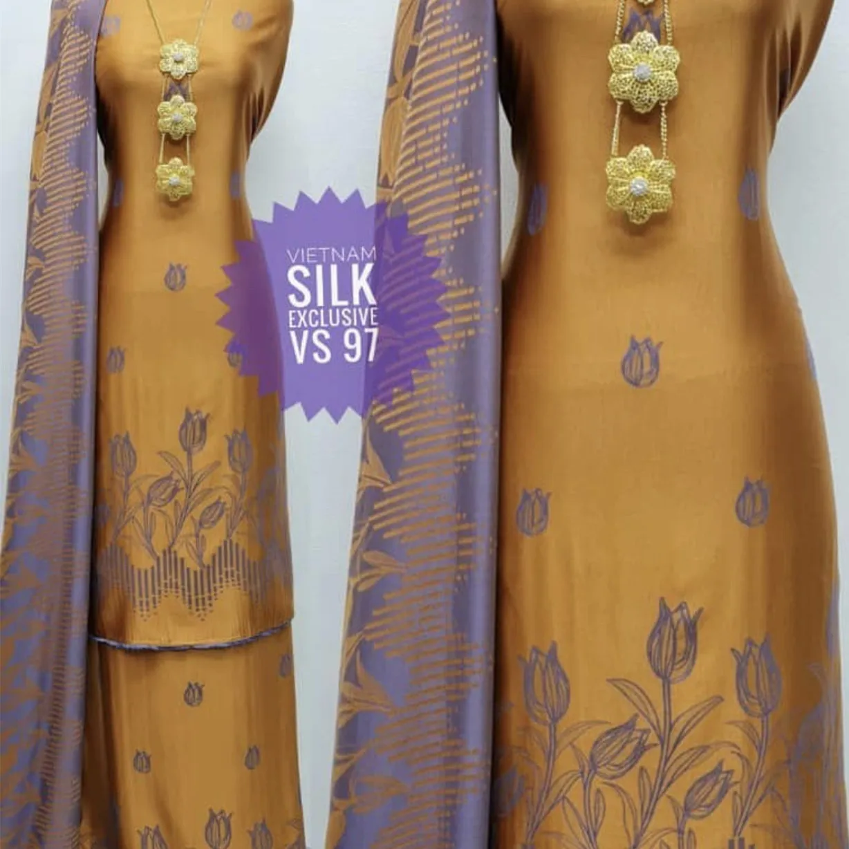 Best Selling Popular Fashion Polyester Custom Burmese Positioning Jacquard  Vietnam Silk
