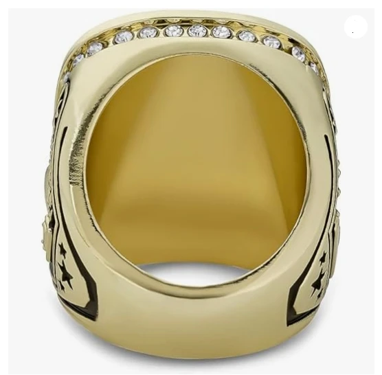 Custom Gold Basketball Champion Rings Trophy Award Gift Championship Ring For Winner Tournament