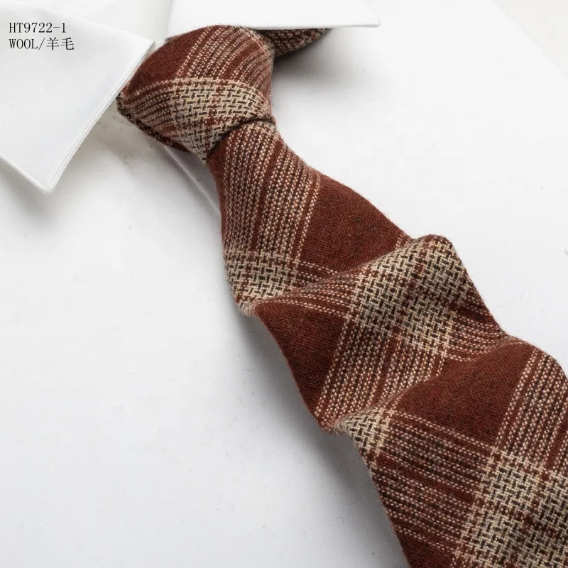 Mens Swallow Gird Business Wool Neckties Winter Warm Style Soft Wool Fabric Casual Ties