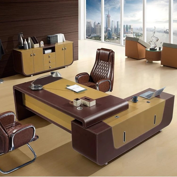 Jiulong Yousheng CEO Office Table Luxury Director Desk for President Executive Desk Set