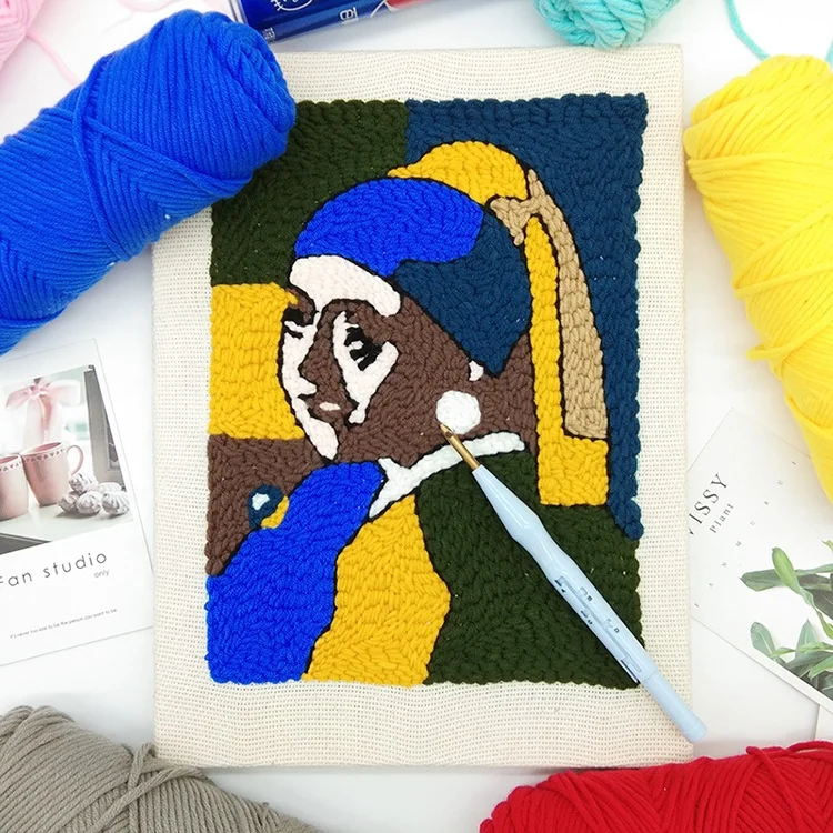 SHELIKE Russia DIY Poke Embroidery Material Package, 26x35cm Decorative Paintings for Beginners