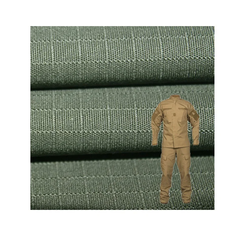 Olive Green 192gsm   Poly CottonTC65/35  Ripstop Fabric
