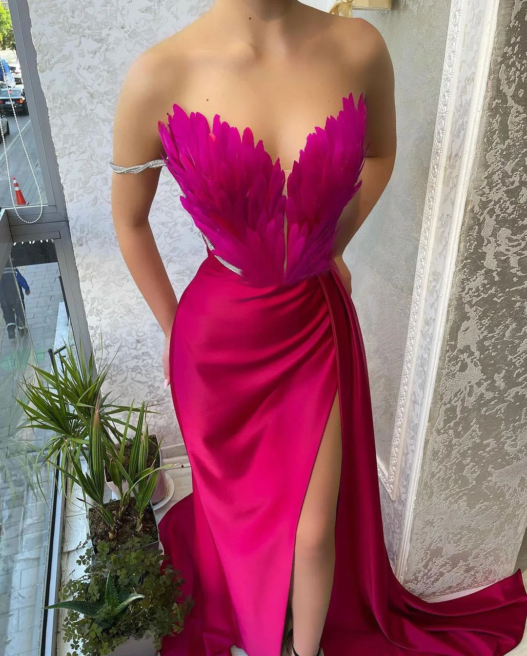 Summer Feather Sexy Women Clothes Solid Color Skirts Sexy Party Bodycon Dresses