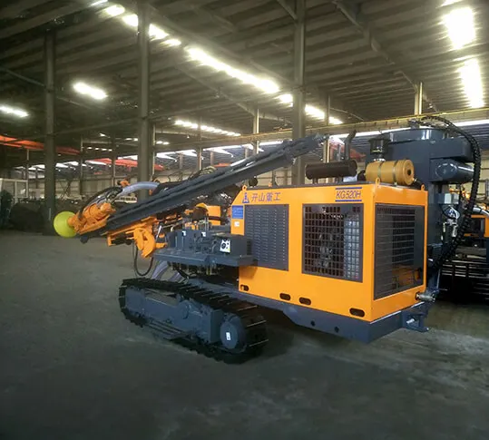 kaishan kg520 crawler dth rock blasting drilling rigs for hard rock mining