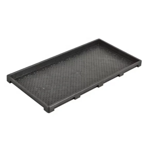Stackable 300x600mm ABS hydroponic fodder growing tray Plastic Paddy Nursery Planting Rice seed germination tray