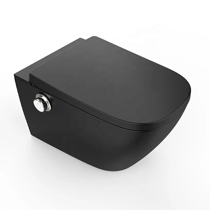 Wholesale WC Intelligent High-end Automatic Bathroom Sanitary Ware Water Closet Electric Square Ceramic Smart Toilet With Bidet