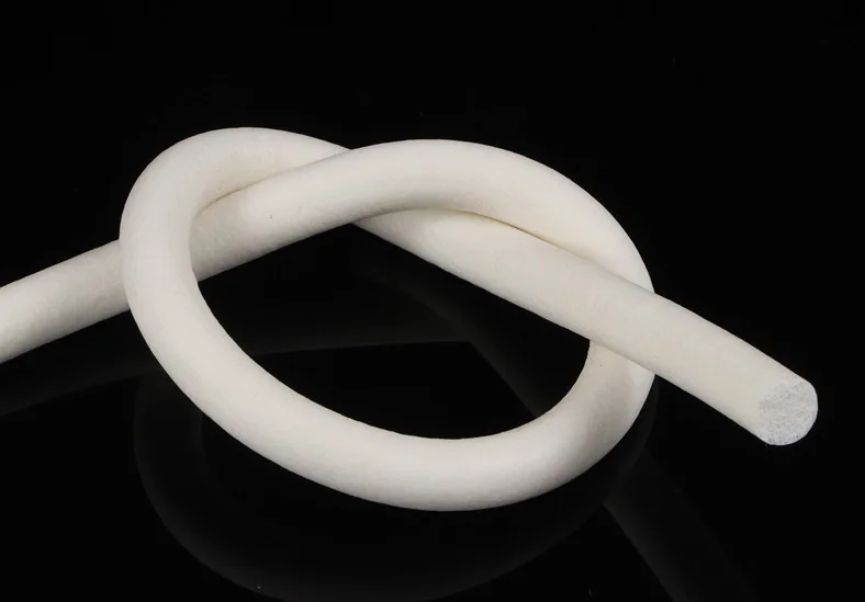 Round Silicone Rubber Sponge Foam Seals Strip Cord  High Temperature Heat Resistant Insulation 4mm