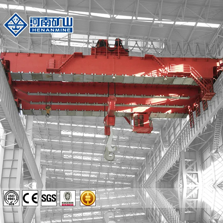 Heavy Duty Four Beam YZS Model 320/80 Ton Electric Overhead Traveling Charging Crane for Steel Mill