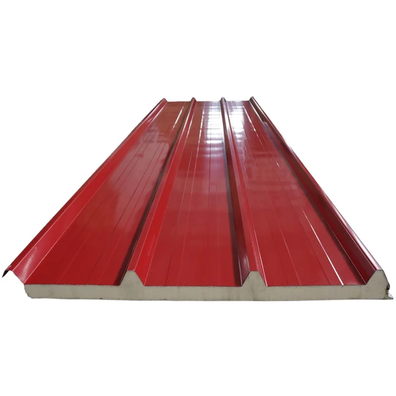 Walls Usage and Metal Panel Material poliuretan sendwich panels for prefab house