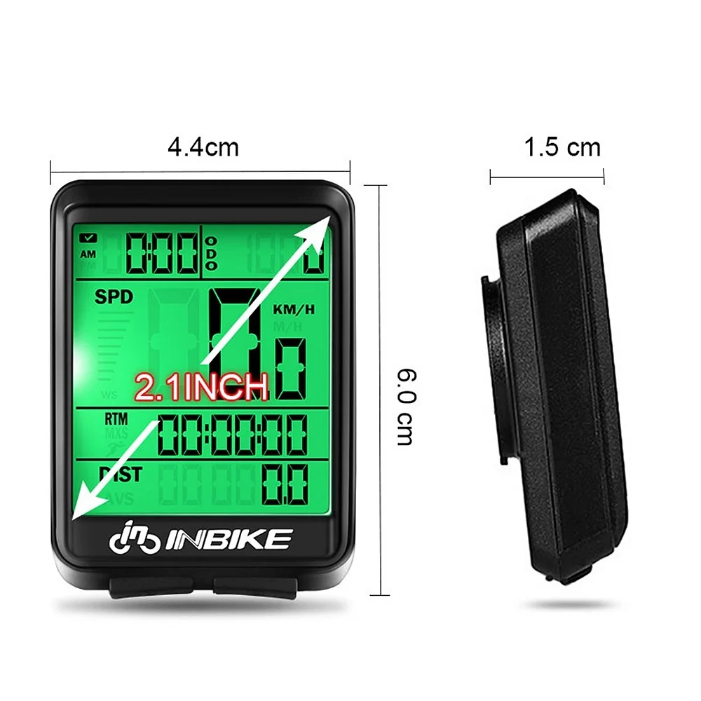 
2020 New Waterproof 2.1Inch Wireless Bicycle Odometer Hiking meter Cycling Pedometer Custom Bike Computer for 