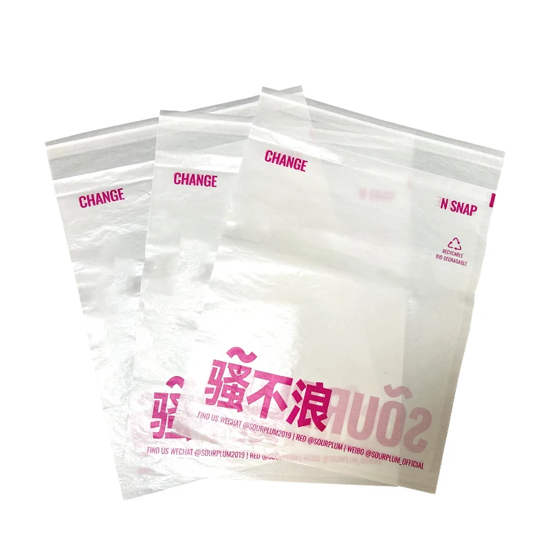 HP-PC Hanplas Biodegradable Glassine Paper Bag Garment Receycable Clothing Bag Transparent Paper Packaging Bag making machine