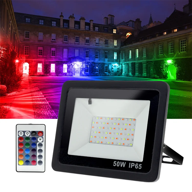 RGB RGBW remote control Outdoor Security bowfishing Super Bright Ultra-thin Outdoor IP66 Waterproof LED Spotlight