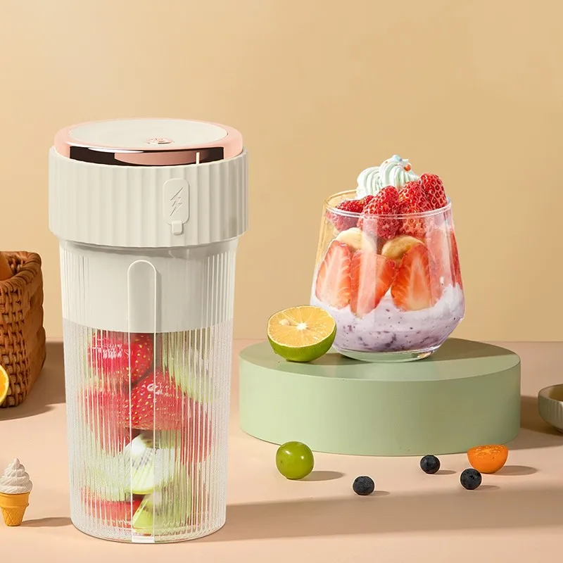 Portable Electric Fruit Juicer USB Rechargeable Machine Sports Mini Bottle Juicing Blender