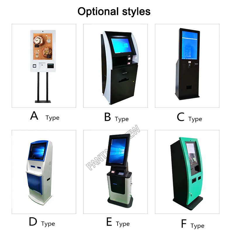 self service payment kiosk with ATM ,bill,printing photo booth,card reader,ticket vending machine
