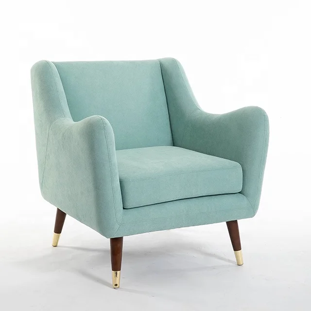 Living Room Furniture Upholstered Sofa Chair Accent Armchair Linen Leisure Single Chairs