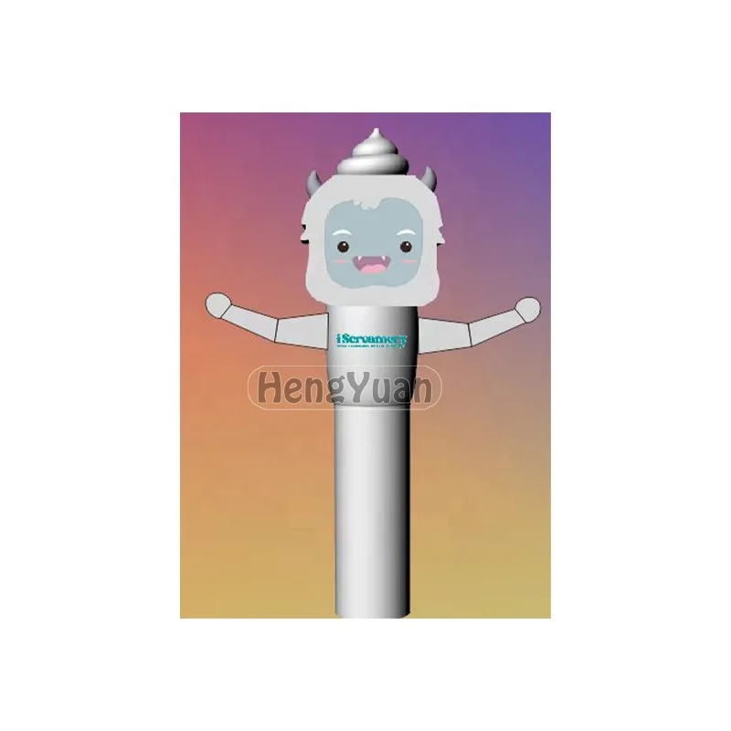 Hengyuan Hot Sale Inflatable Santa Mini Air Dancer Customized Logo Fabric Flame Inflatable Dancer With Blower for sale