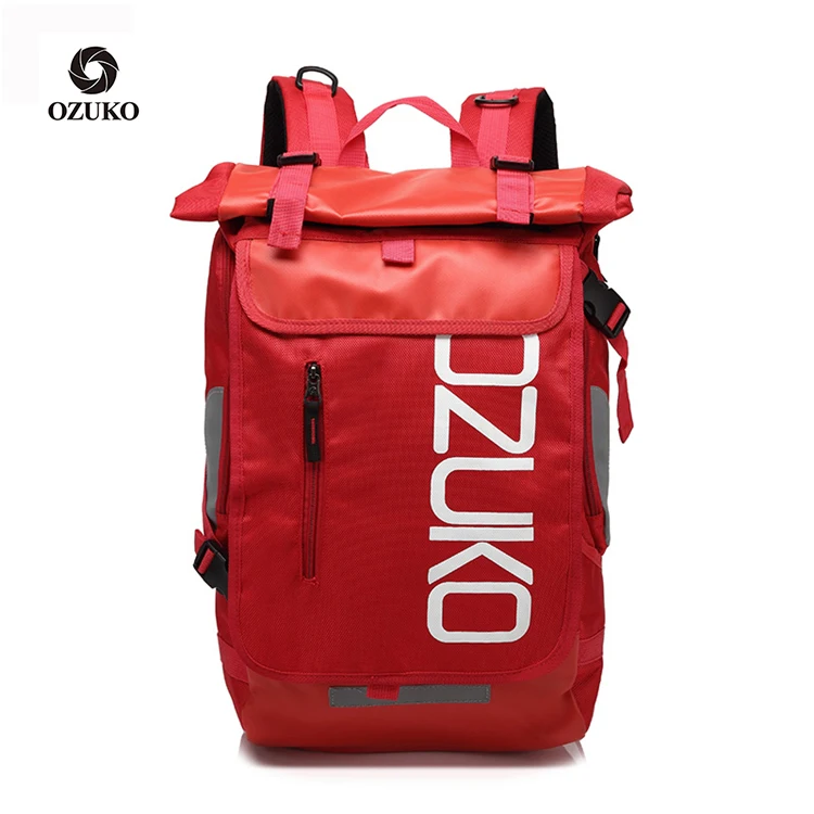  Сумка Ozuko D8020 мужская с замком-молнией водонепроницаемый ранец для школы и поездок на открытом воздухе сумка