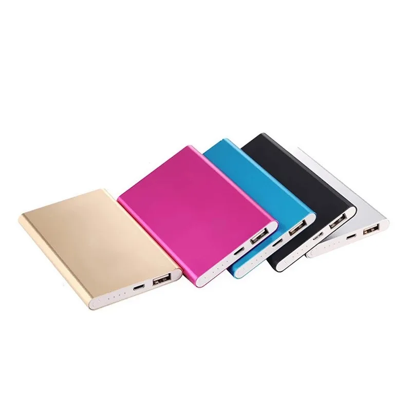 High Quality OEM Custom Logo Pink Potable Power Bank Slim Portable Power Bank For Sale
