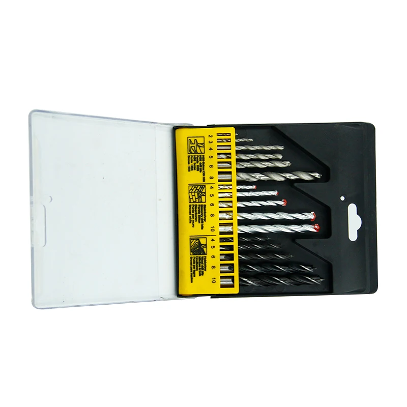 China Factory 16Pcs Metric Combination HSS Twist Drill Bit Set in Plastic Box for Metal Masonry Wood Working