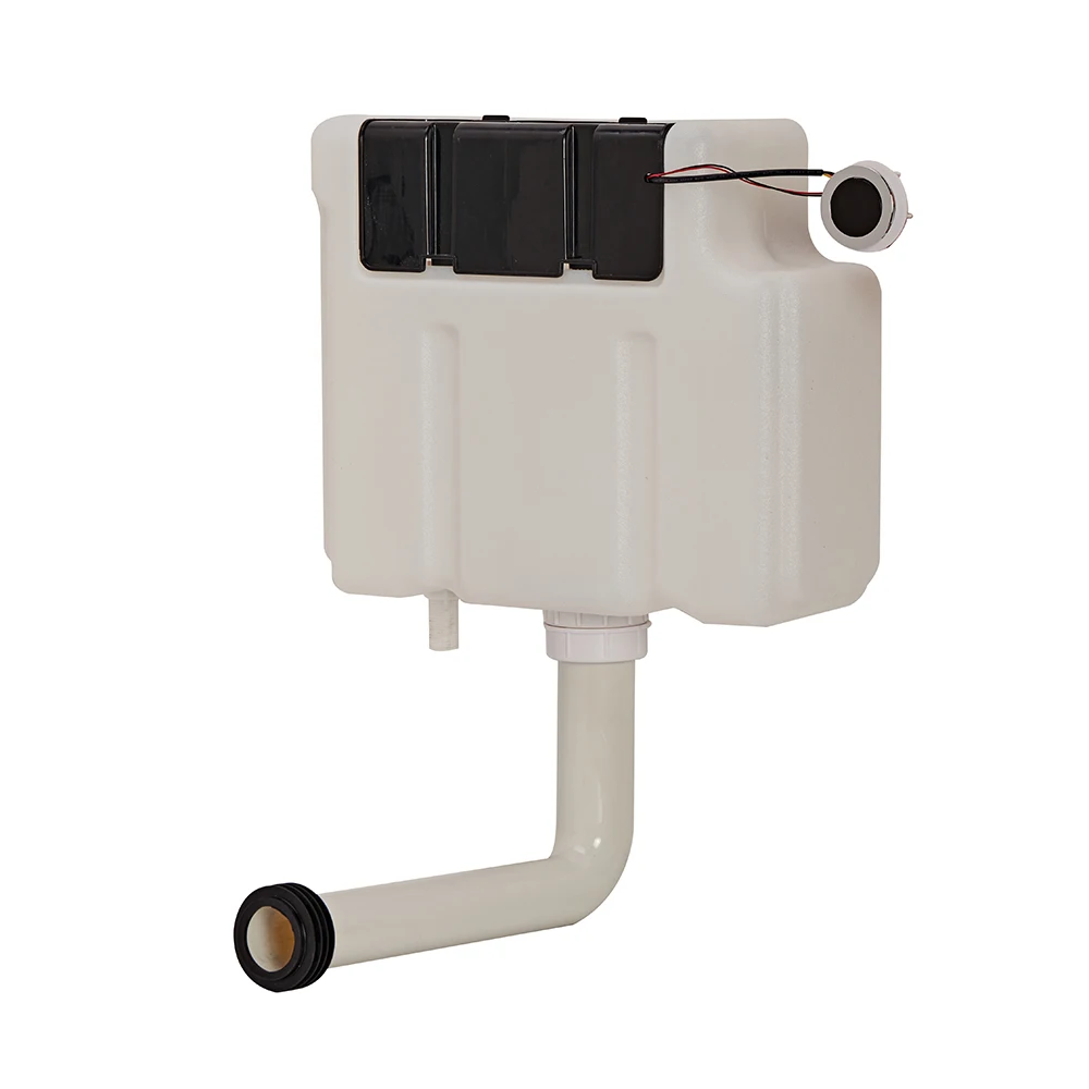 Customerized White Cabinet Toilet tank Touchless Sensor Toilet Flush Cistern Concealed cistern