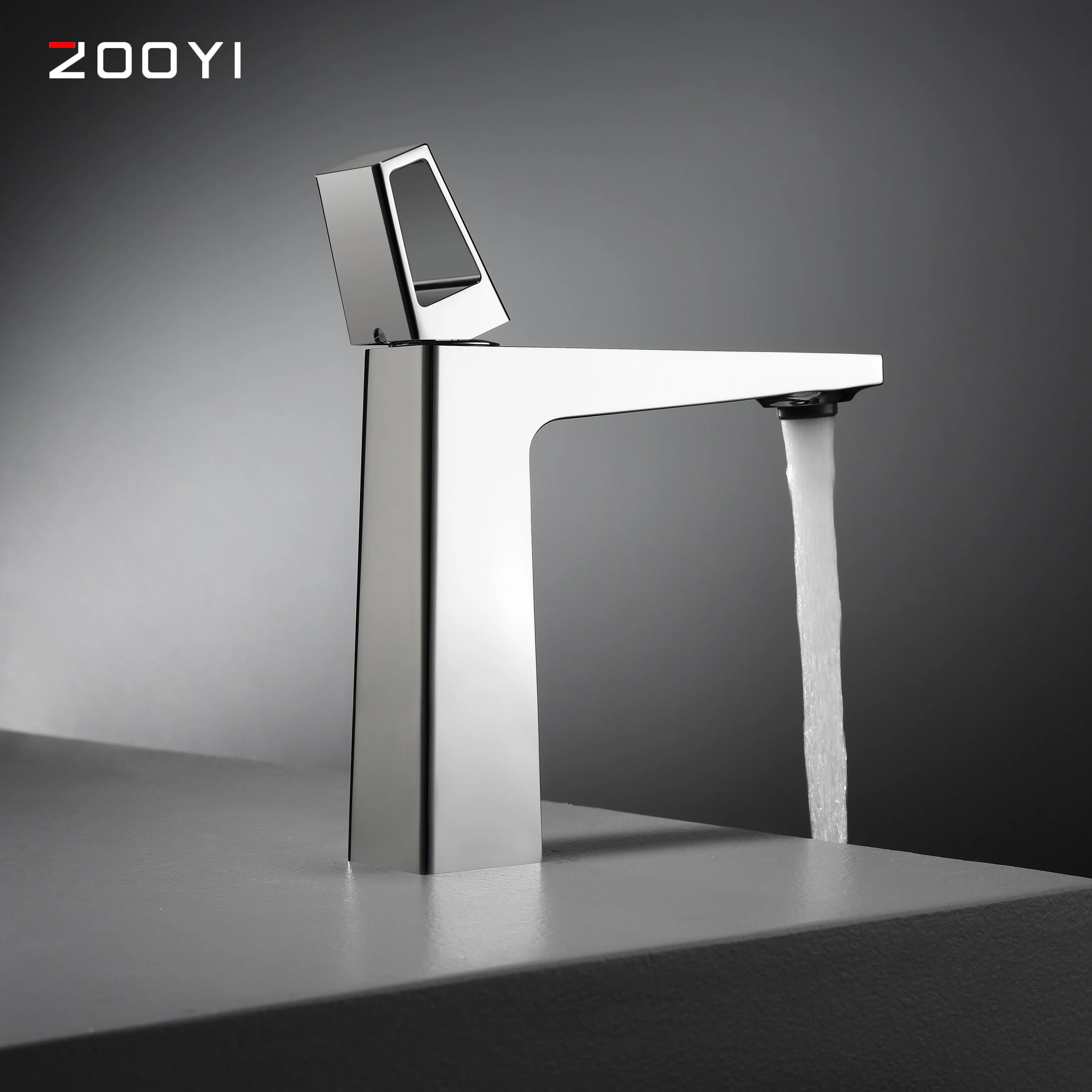 ZOOYI New products Modern Bathroom Faucet Single Handle Vanity Sink Faucet Rust chrome copper basin faucet