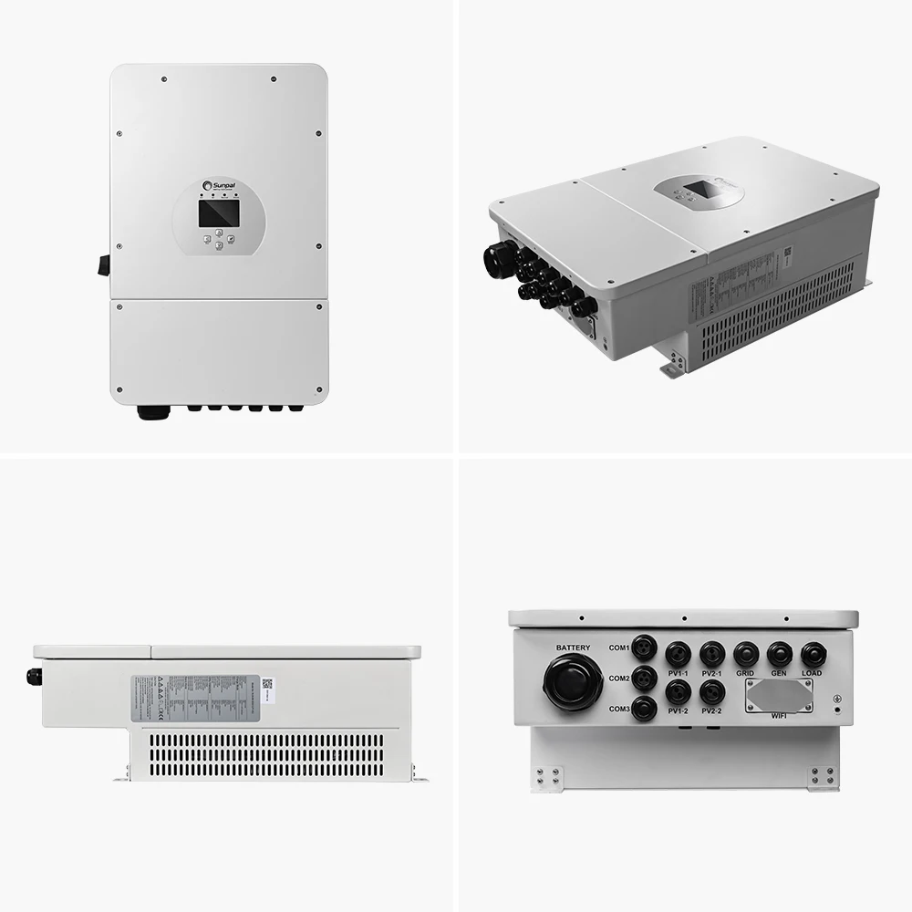 Sunpal Solar Hybrid Inverter Single Phase 8Kw On Off Grid Solar Vfd Inverter Dual Mppt