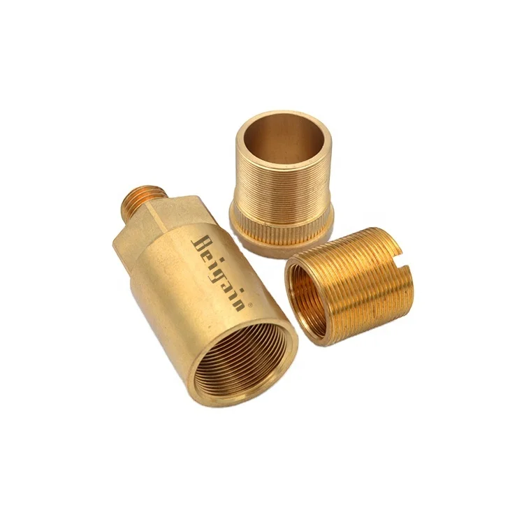 Custom CNC machining brass parts bushing sleeveparts shaft protecting sleeve