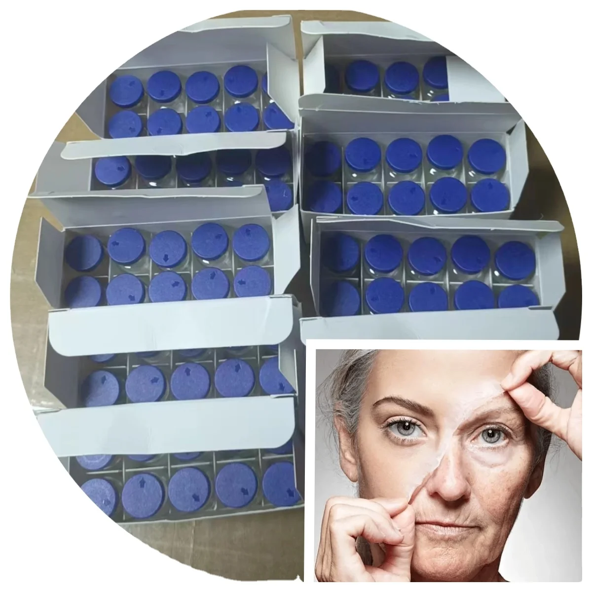 Factory supply 5ml 10ml peptides raw powder customized peptides in stock