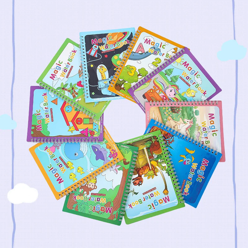 Wholesale Factory  Magical Water Painting Drawing Book Coloring Water Coloring Drawing Book Toys for Kids