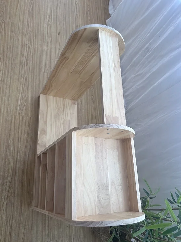 Montessori Kids Wardrobe Clothing And Costume Organizer Wooden Hat Cabinet Storage Clothing Rack Wood Children Clothes Rack