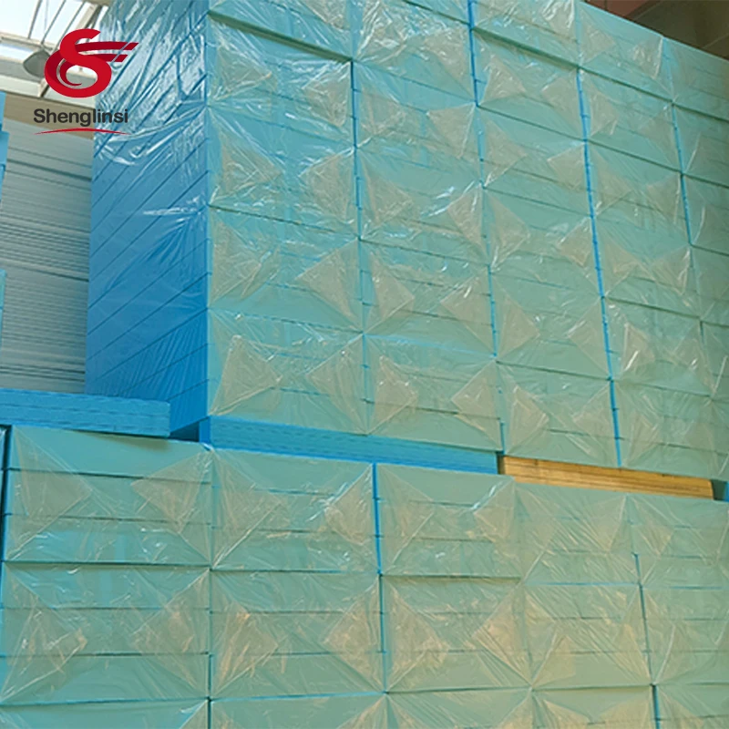 Fire Retardent Polystyrene Styrofoam XPS Waterproof Sound Insulation Foam Board With Blue Color