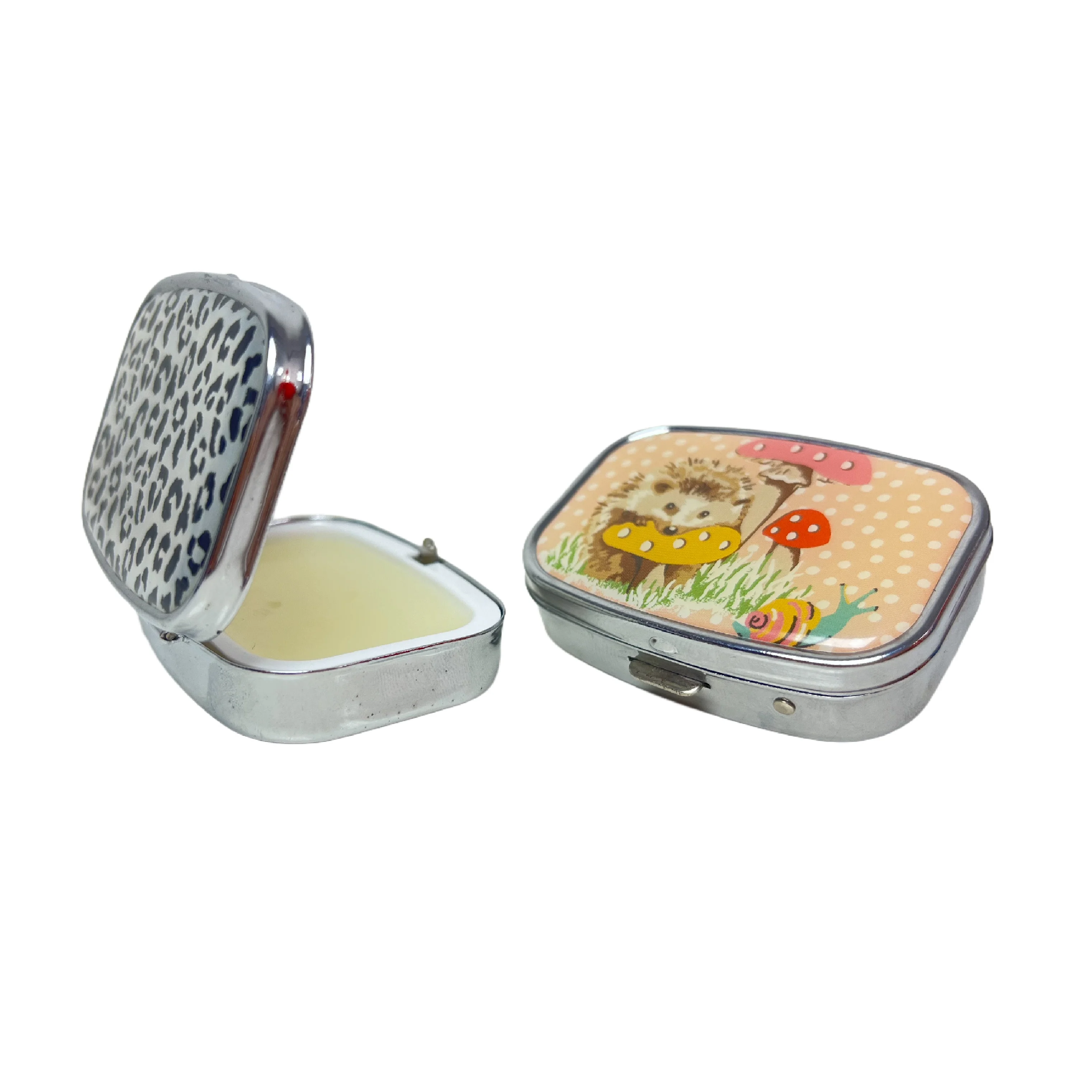 Moisturizing Hydrating Treatment Lip Balm with Vitamin E Cocoa Butter Shea Butter  Moringa Oil in compact mirror