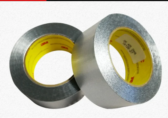 High temperature and waterproof self adhesive 3M 425 single sided aluminum foil thermally conductive tape