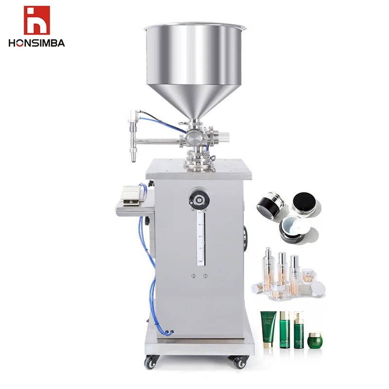 Small Industry Machine Paste Filling Machine  For Lotion Cosmetic Bottle Liquid Cream Packing Filling Machine
