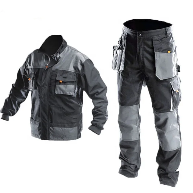 Factory Price Work Suit China Manufacturer Acid Resistant Work Cargo Jacket and Pants