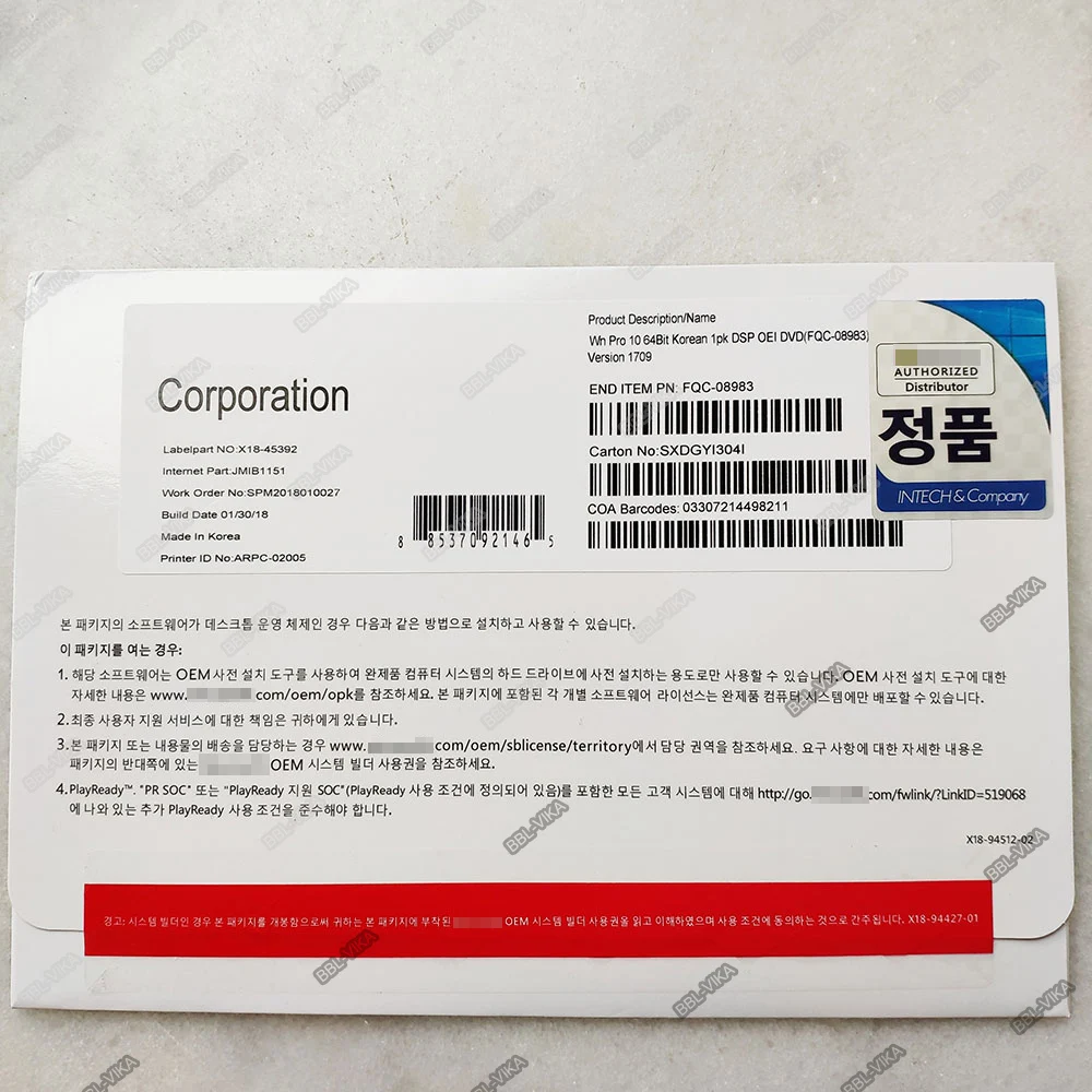 A1A1  Winndows 10 home OEM Box   With DVD Full Package Use Stable Original OEM Key