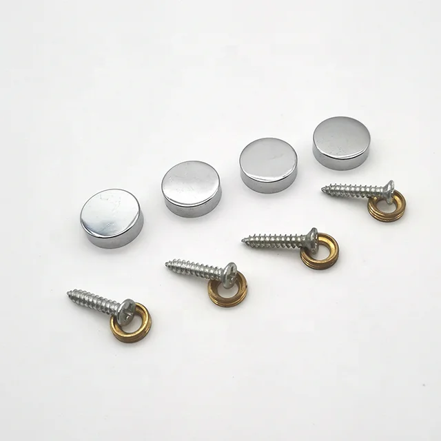 Factory Directly Decorative Furniture Screw Brass Decorative Mirror Standoff Cover Brass Mirror Screw with Cap
