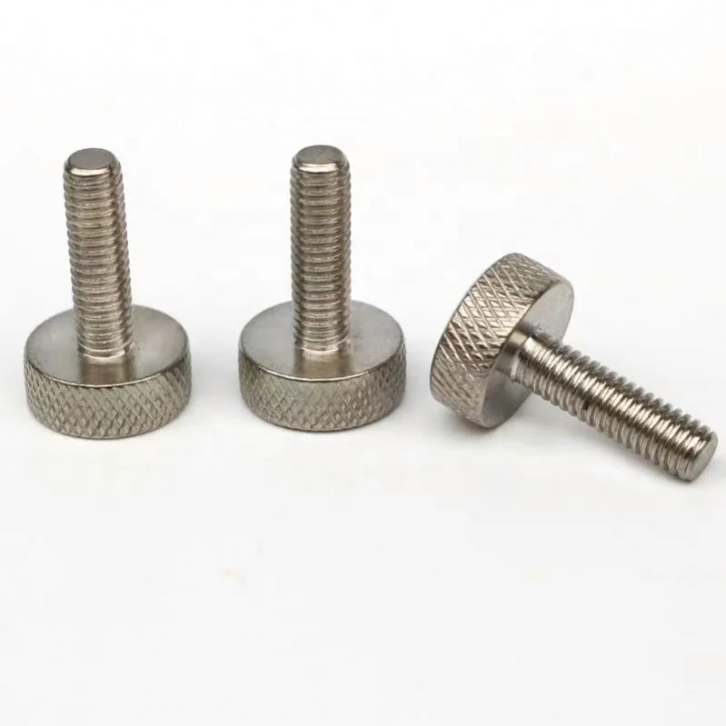 China High precision M3 M4 M5Anodized Colored Stainless Steel Brass Aluminum Plastic Knurling Twist Knob Knurled Thumb Screw