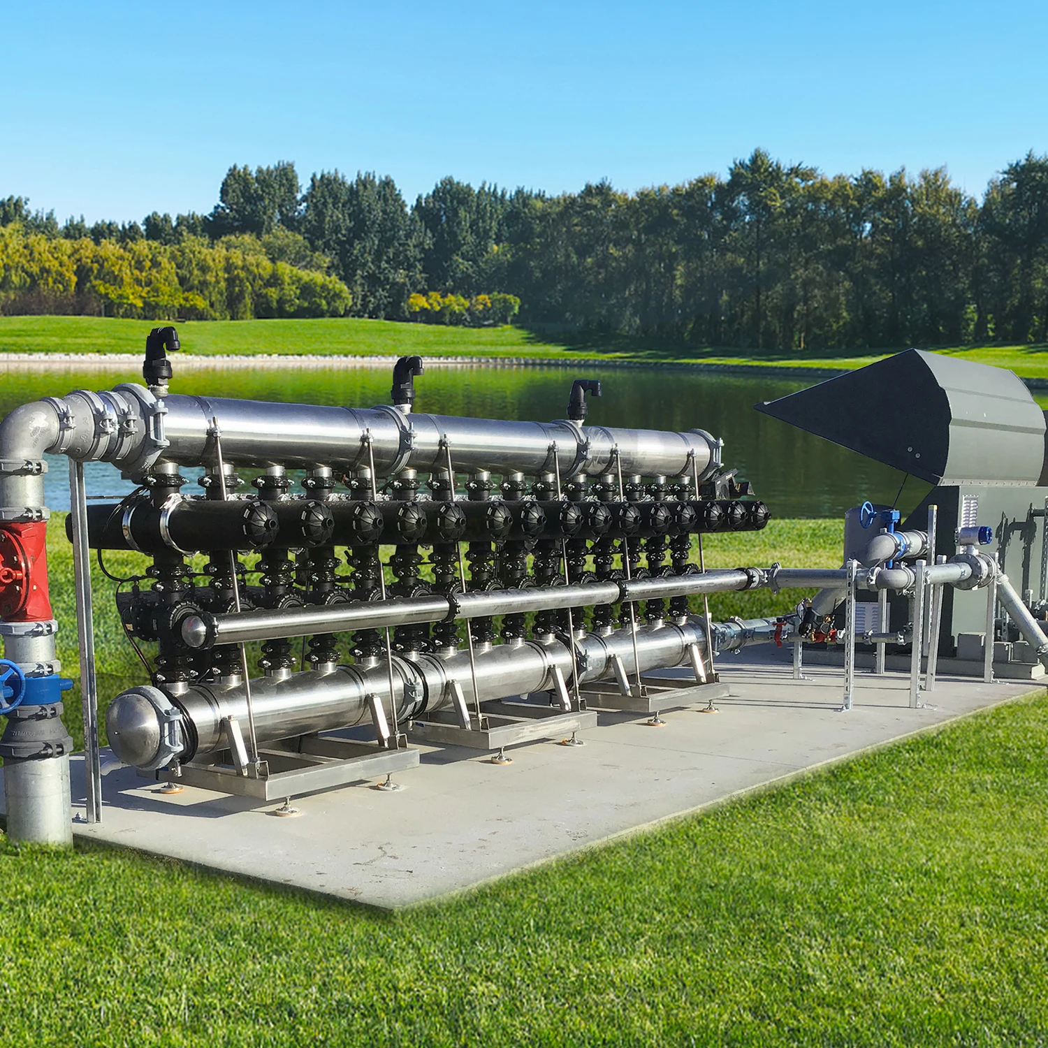 4 Inch H type Water Treatment machine automatic backwash filters manufacturer